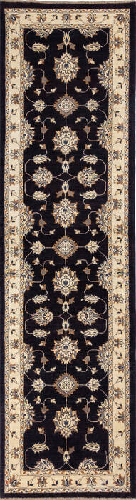 Chobi Black Runner Hand Knotted 28 X 910 Area Rug 700-137607 Image 0