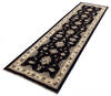 Chobi Black Runner Hand Knotted 28 X 910  Area Rug 700-137607 Thumb 2