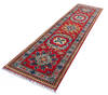 Kazak Red Runner Hand Knotted 27 X 911  Area Rug 700-137609 Thumb 2