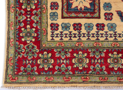 Kazak Beige Hand Knotted 410 X 68 Area Rug 700-137611 Image 5