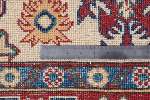 Kazak Beige Hand Knotted 411 X 70 Area Rug 700-137620 Image 4