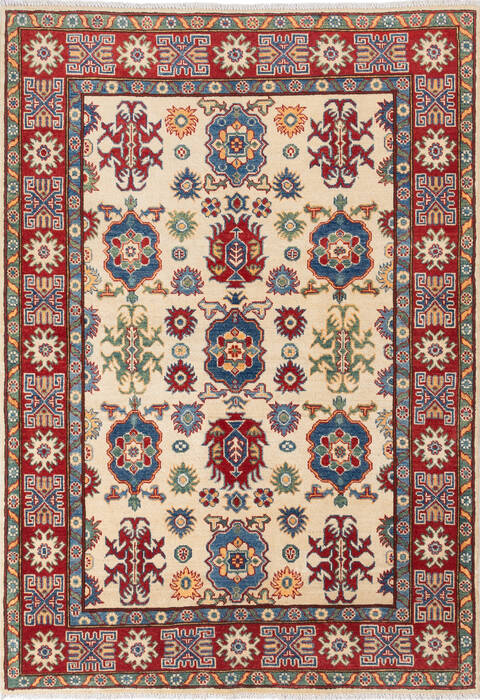 Kazak Beige Hand Knotted 411 X 70 Area Rug 700-137620 Image 0