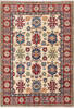 Kazak Beige Hand Knotted 411 X 70  Area Rug 700-137620 Thumb 0