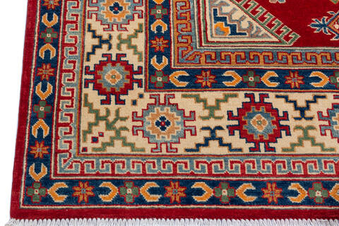 Kazak Red Hand Knotted 68 X 97 Area Rug 700-137621 Image 5