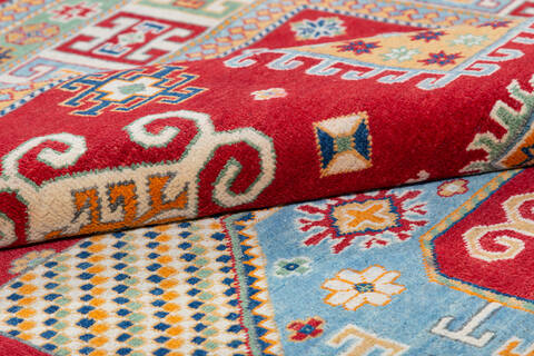 Kazak Red Hand Knotted 69 X 97 Area Rug 700-137622 Image 7