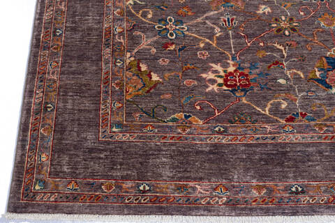 Chobi Purple Hand Knotted 68 X 96 Area Rug 700-137633 Image 5