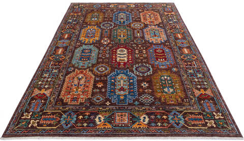 Chobi Brown Hand Knotted 511 X 84 Area Rug 700-137642 Image 1