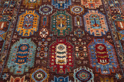 Chobi Brown Hand Knotted 511 X 84 Area Rug 700-137642 Image 3
