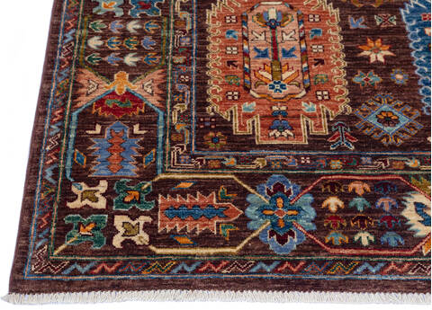 Chobi Brown Hand Knotted 511 X 84 Area Rug 700-137642 Image 4
