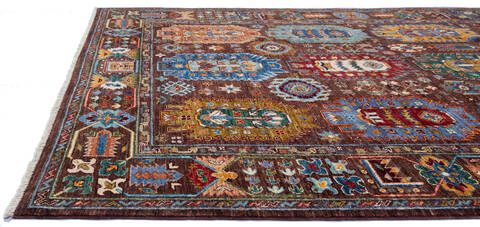 Chobi Brown Hand Knotted 511 X 84 Area Rug 700-137642 Image 5