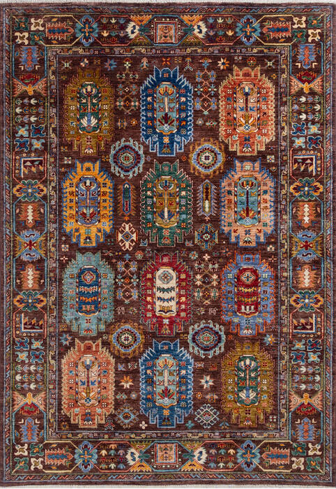 Chobi Brown Hand Knotted 511 X 84 Area Rug 700-137642 Image 0