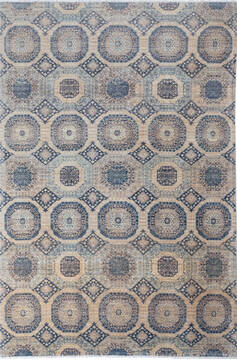 Afghan Chobi Grey Rectangle 6x9 ft Wool Carpet 137643