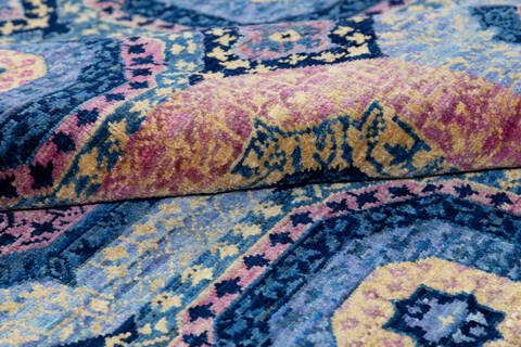 Chobi Blue Hand Knotted 40 X 511 Area Rug 700-137645 Image 5