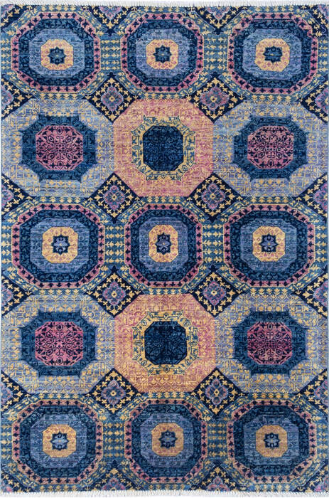 Chobi Blue Hand Knotted 40 X 511 Area Rug 700-137645 Image 0