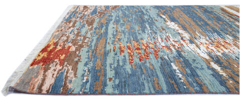 Modern Multicolor Hand Knotted 510 X 96 Area Rug 700-137660 Image 5
