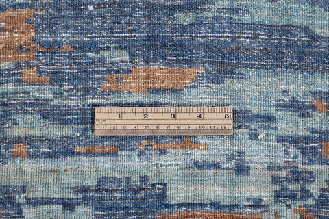 Modern Multicolor Hand Knotted 510 X 96 Area Rug 700-137660 Image 7