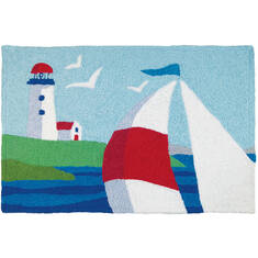 Jellybean Coastal Blue 1'8" X 2'6" Area Rug JB-ABR007 815-137667