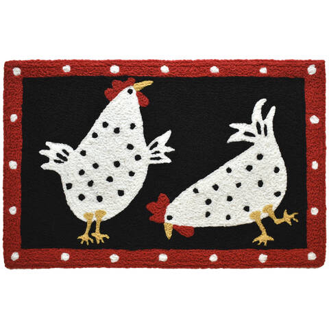 Jellybean Kitchen And Patterns Black 18 X 26 Area Rug JB-DM011 815-137699 Image 0