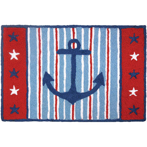 Jellybean Garden Blue 18 X 26 Area Rug JB-JPL001 815-137780 Image 0