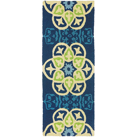 Jellybean Garden Blue 19 X 46 Area Rug JIO-JB142J 815-137940 Image 0