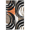 Jellybean Patterns And Stripes Brown 30 X 50 Area Rug PR-EH003C 815-137989 Thumb 0