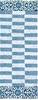 Jellybean Pattern Blue 19 X 46 Area Rug SS-JB005J 815-138063 Thumb 0