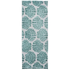 Jellybean Pattern White Rectangle 2x4 ft Microfiber Carpet 138085