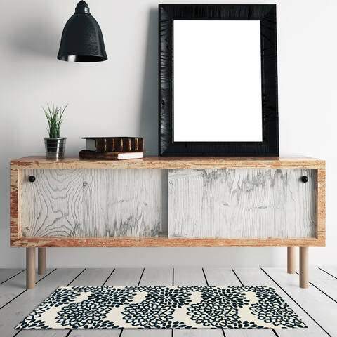 Jellybean Pattern White 19 X 46 Area Rug SS-PL001J 815-138109 Image 1