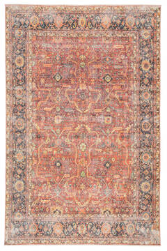 Jaipur Living Boheme Orange Rectangle 6x9 ft Polyester and Cotton Carpet 138304