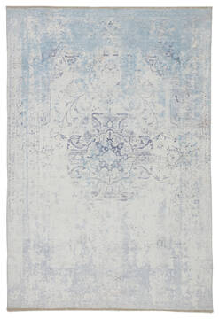 Jaipur Living Boheme Blue Rectangle 4x6 ft Polyester and Cotton Carpet 138318