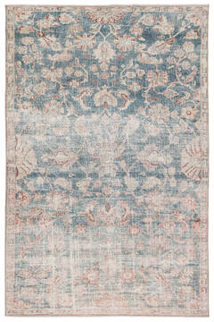 Jaipur Living Boheme Green Rectangle 4x6 ft Polyester and Cotton Carpet 138323
