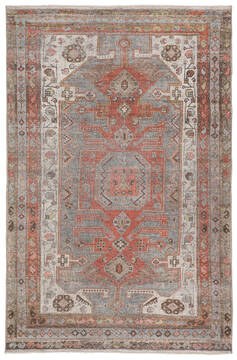 Jaipur Living Boheme Grey Rectangle 4x6 ft Polyester and Cotton Carpet 138335