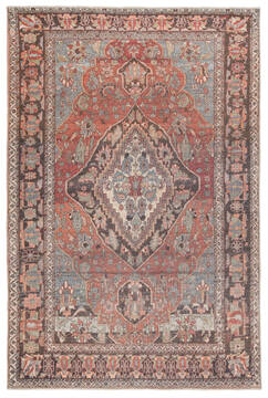 Jaipur Living Boheme Red Rectangle 5x8 ft Polyester and Cotton Carpet 138384