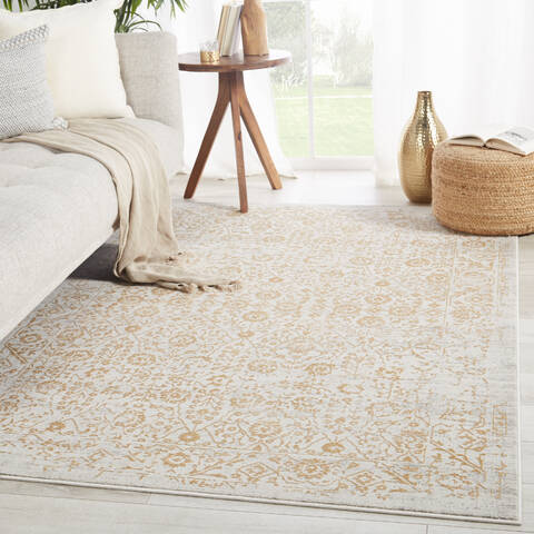 Jaipur Living Cirque Yellow Rectangle 10x14 ft Polyester ...