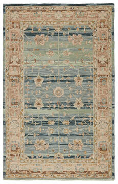 Jaipur Living Cardamom Blue Rectangle 5x8 ft Wool Carpet 138547