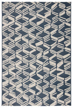 Jaipur Living Fresno Blue Rectangle 4x6 ft Polypropylene and Polyester Carpet 138820