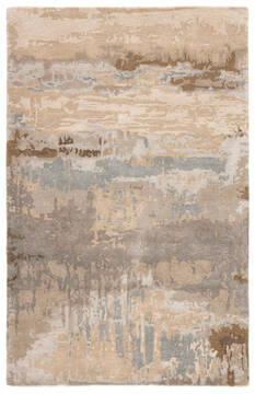 Jaipur Living Genesis Brown Rectangle 2x3 ft Wool and Viscose Carpet 138861