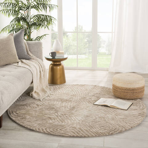 Jaipur Living Genesis Beige Round 80 X 80 Area Rug RUG145915 803-138930 Image 1