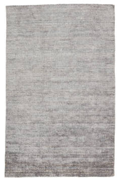 Jaipur Living Linnet Grey Rectangle 5x8 ft Rayon and Cotton Carpet 139033