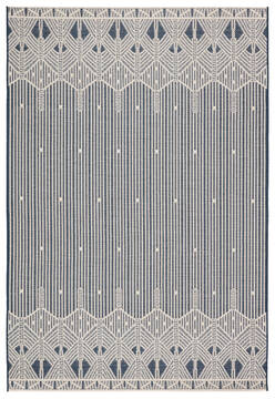 Jaipur Living Monteclair Blue Rectangle 4x6 ft Polypropylene and Polyester Carpet 139063