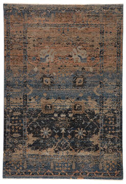 Jaipur Living Myriad Blue Rectangle 8x11 ft Polypropylene and Polyester Carpet 139105