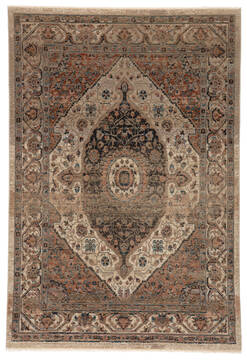 Jaipur Living Myriad Beige Rectangle 8x11 ft Polypropylene and Polyester Carpet 139110