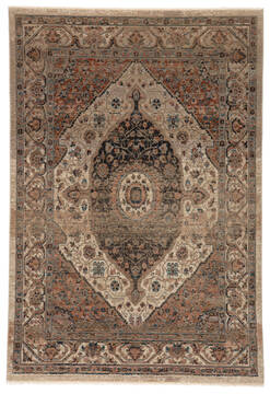 Jaipur Living Myriad Beige Rectangle 8x11 ft Polypropylene and Polyester Carpet 139110