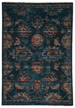 Jaipur Living Myriad Blue Rectangle 5x8 ft Polypropylene and Polyester Carpet 139119