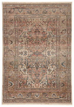 Jaipur Living Myriad Red Rectangle 5x8 ft Polypropylene and Polyester Carpet 139129