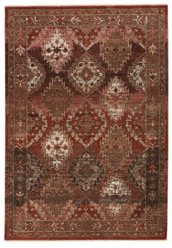 Jaipur Living Myriad Red Rectangle 5x8 ft Polypropylene and Polyester Carpet 139134
