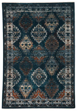Jaipur Living Myriad Blue Rectangle 5x8 ft Polypropylene and Polyester Carpet 139149