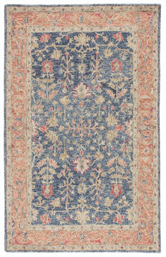 Jaipur Living Province Blue Rectangle 5x8 ft Wool Carpet 139311