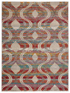 Jaipur Living Rhythmik by Nikki Chu Red Rectangle 4x6 ft Polypropylene Carpet 139366