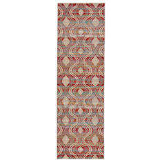 Jaipur Living Rhythmik by Nikki Chu Red Runner 6 to 9 ft Polypropylene Carpet 139370